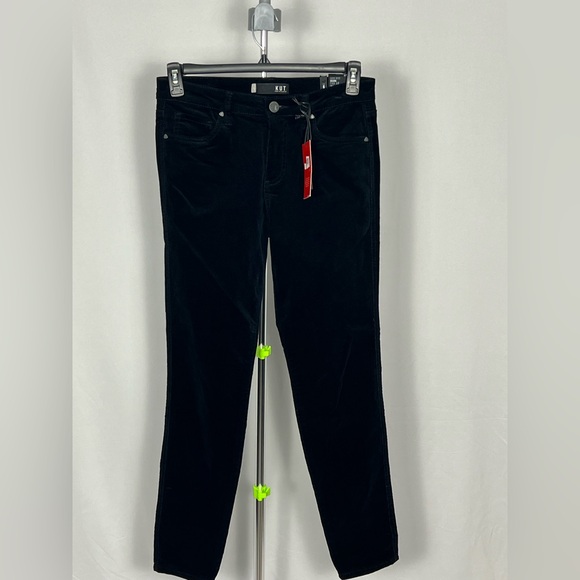 Kut from the Kloth Denim - Kut from the Kloth Black Straight Leg Corduroy Women's Jeans